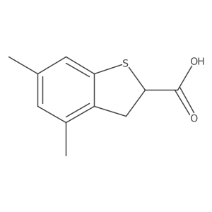 4,6-Dimethyl-2,3-dihydrobenzo[b]thiophene-2-carboxylic acid结构式