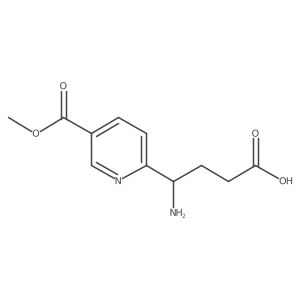 4-Amino-4-[5-(methoxycarbonyl)pyridin-2-yl]butanoic acid结构式