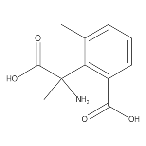 Benzeneacetic acid, I+/--amino-2-carboxy-I+/-,6-dimethyl-结构式