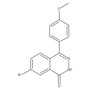 7-bromo-4-(4-methoxyphenyl)phthalazin-1(2H)-one结构式