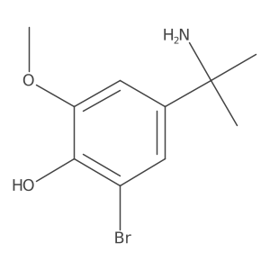 4-(2-Aminopropan-2-yl)-2-bromo-6-methoxyphenol Structure