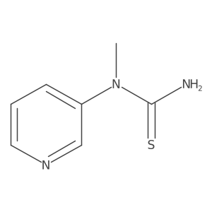 1-Methyl-1-(pyridin-3-yl)thiourea结构式