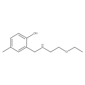 2-{[(2-Ethoxyethyl)amino]methyl}-4-methylphenol结构式