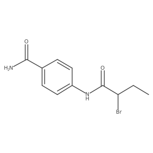 4-[(2-Bromobutanoyl)amino]benzamide结构式