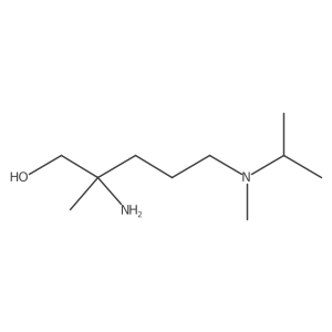 2-Amino-2-methyl-5-[methyl(propan-2-yl)amino]pentan-1-ol结构式