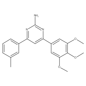4-(3-Methylphenyl)-6-(3,4,5-trimethoxyphenyl)pyrimidin-2-amine结构式