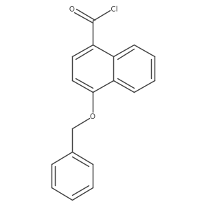 4-Benzyloxy-1-naphthoic acid chloride Structure