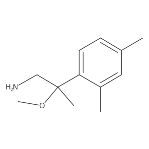 2-(2,4-Dimethylphenyl)-2-methoxypropan-1-amine结构式
