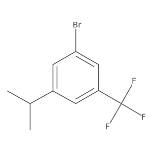 1-Bromo-3-isopropyl-5-(trifluoromethyl)benzene Structure