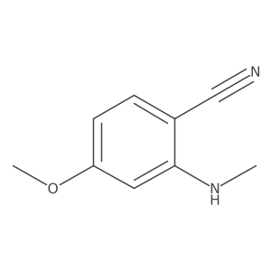 4-Methoxy-2-(methylamino)benzonitrile结构式