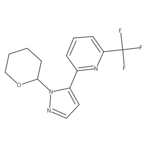 2-[2-(Oxan-2-yl)pyrazol-3-yl]-6-(trifluoromethyl)pyridine结构式