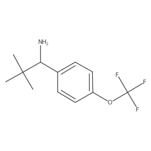 (S)-2,2-Dimethyl-1-(4-(trifluoromethoxy)phenyl)propan-1-amine结构式