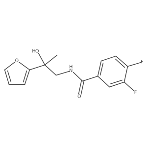 3,4-difluoro-N-[2-(furan-2-yl)-2-hydroxypropyl]benzamide Structure