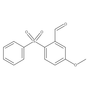 2-(Benzenesulfonyl)-5-methoxybenzaldehyde Structure