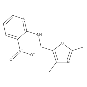 n-[(2,4-Dimethyl-5-oxazolyl)methyl]-3-nitro-2-pyridinamine Structure