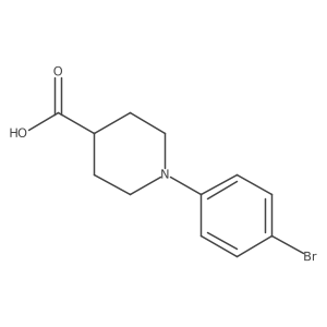 1-(4-Bromophenyl)piperidine-4-carboxylic acid结构式