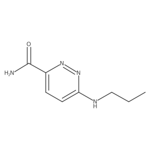 6-(Propylamino)-3-pyridazinecarboxamide结构式