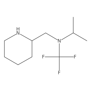 N-(piperidin-2-ylmethyl)-N-(trifluoromethyl)propan-2-amine结构式