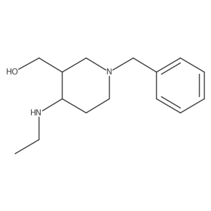 (1-Benzyl-4-(ethylamino)piperidin-3-yl)methanol结构式