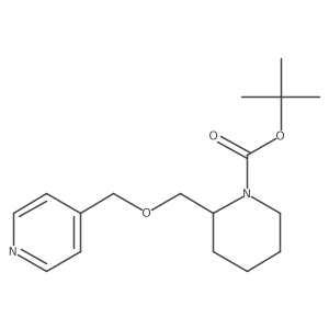 tert-Butyl 2-((pyridin-4-ylmethoxy)methyl)piperidine-1-carboxylate Structure