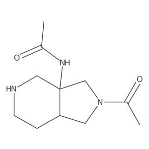 N-((3AR,7aR)-2-acetyloctahydro-3aH-pyrrolo[3,4-c]pyridin-3a-yl)acetamide Structure