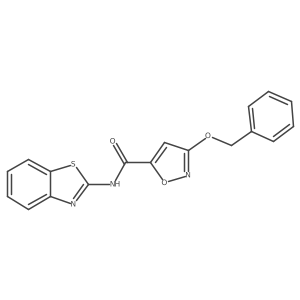 N-(benzo[d]thiazol-2-yl)-3-(benzyloxy)isoxazole-5-carboxamide结构式