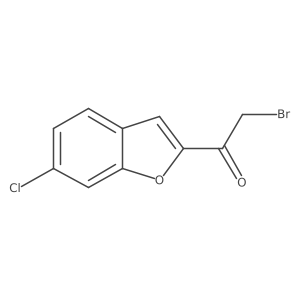 2-Bromo-1-(6-chlorobenzofuran-2-yl)ethanone Structure