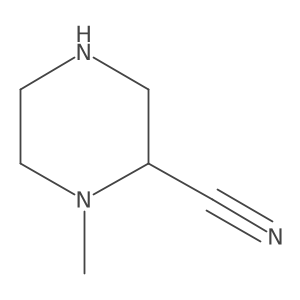 1-Methylpiperazine-2-carbonitrile结构式