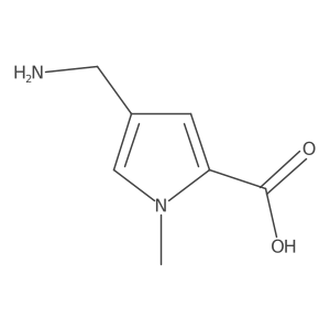 4-(Aminomethyl)-1-methyl-1H-pyrrole-2-carboxylicacid结构式