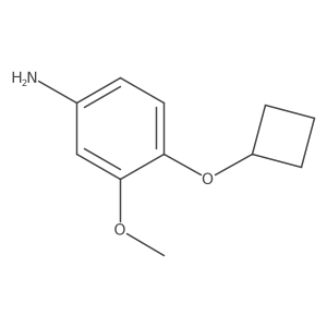 4-Cyclobutoxy-3-methoxyaniline结构式