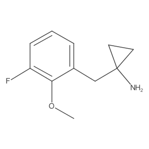 1-[(3-Fluoro-2-methoxyphenyl)methyl]cyclopropan-1-amine Structure