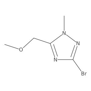 3-Bromo-5-(methoxymethyl)-1-methyl-1H-1,2,4-triazole结构式