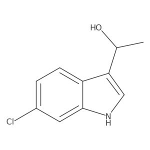 (1r)-1-(6-Chloro-1h-indol-3-yl)ethan-1-ol结构式