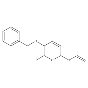 (2S,3R,6R)-6-(Ethenyloxy)-3,6-dihydro-2-methyl-3-(phenylmethoxy)-2H-pyran Structure