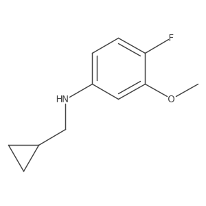 N-(Cyclopropylmethyl)-4-fluoro-3-methoxyaniline Structure