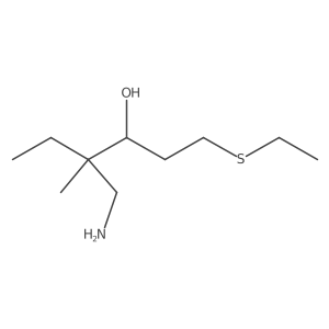 4-(Aminomethyl)-1-(ethylsulfanyl)-4-methylhexan-3-ol Structure