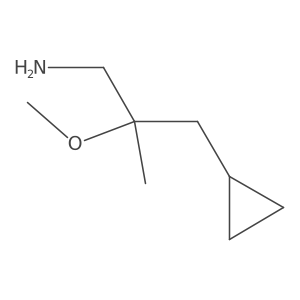 2-(Cyclopropylmethyl)-2-methoxypropan-1-amine结构式