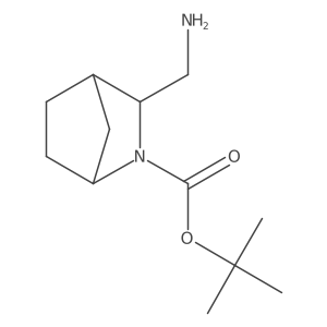 tert-butyl (1S,3S,4R)-3-(aminomethyl)-2-azabicyclo[2.2.1]heptane-2-carboxylate Structure