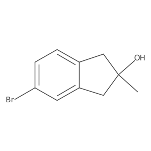 5-Bromo-2-methyl-2,3-dihydro-1H-inden-2-OL结构式