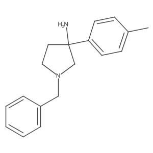 1-Benzyl-3-(p-tolyl)pyrrolidin-3-amine Structure