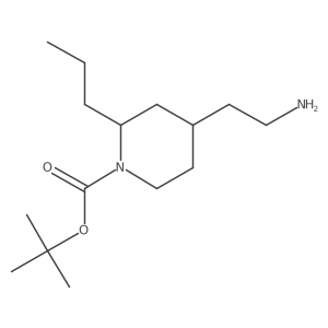 Tert-butyl 4-(2-aminoethyl)-2-propylpiperidine-1-carboxylate Structure