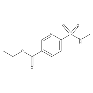 Ethyl 6-(methylsulfamoyl)pyridine-3-carboxylate结构式