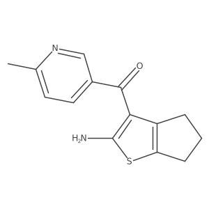 3-(6-methylpyridine-3-carbonyl)-4H,5H,6H-cyclopenta[b]thiophen-2-amine Structure