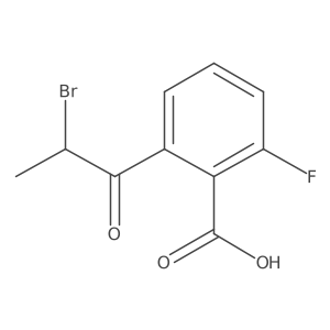 2-(2-Bromopropanoyl)-6-fluorobenzoic acid Structure