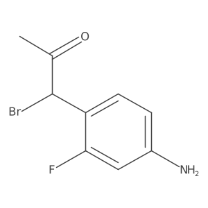 1-(4-Amino-2-fluorophenyl)-1-bromopropan-2-one Structure