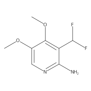 3-(Difluoromethyl)-4,5-dimethoxypyridin-2-amine Structure