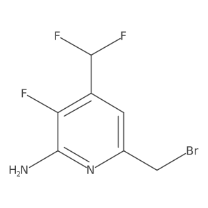 6-(Bromomethyl)-4-(difluoromethyl)-3-fluoropyridin-2-amine Structure