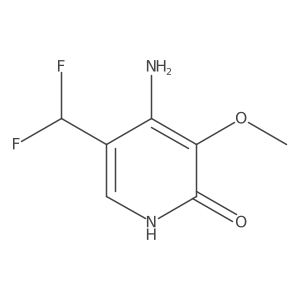 4-Amino-5-(difluoromethyl)-3-methoxypyridin-2-ol结构式