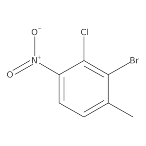 2-Bromo-3-chloro-1-methyl-4-nitrobenzene Structure