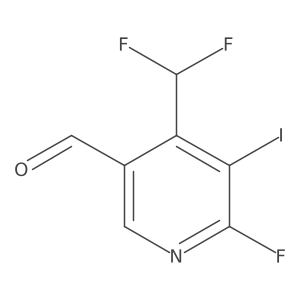 4-(Difluoromethyl)-6-fluoro-5-iodonicotinaldehyde Structure